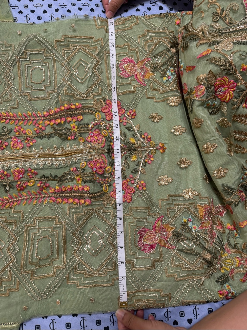 3 PC Elegant Embroidered Long Sleeve Dress - Picture 5 of 9
